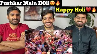 Foreigners dancing In Holi festival at Pushkar - Craziest People on Earth |PAKISTAN REACTION