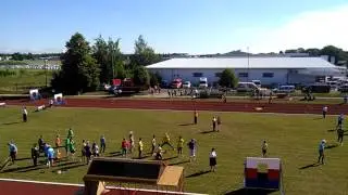SDH Pomezí - dorost - krajské kolo pož. sportu, Pardubice 2016, štafeta 4x100 m