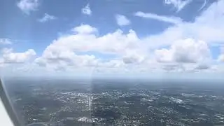 New York to Orlando Fl Flight Aerial View
