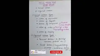 Letter Writing & its types | TNPSC Group 2/ 2a | Unit III
