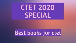 Best Books For CTET 2020 / Best Books For Paper 1 & Paper 2