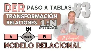 Transformación DER al Modelo Relacional. RELACIÓN 1:N. #3