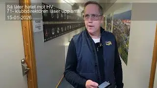 S&aring; l&aring;ter hatet mot HV 71-  klubbdirekt&ouml;ren l&auml;ser upp sms