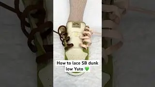 How to lace SB dunk Yuto #viralvideo #viralshorts #fashion #lifestyle #vibes #shoelace #lace #nike