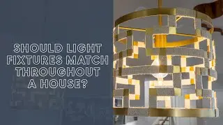 Should light fixtures match throughout a house?