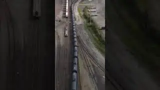 Alaska Railroad freight train in Fairbanks #shorts #fairbanks #alaska #railroad
