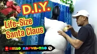 D.I.Y. Life-Size Santa Claus #christmas #decoration #doityourself
