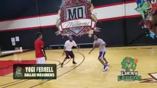 NBA rookie sensation yogi Ferrell  Training with Luckylegend  before signing with mavs