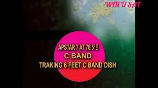 APSTAR 7 AT 76.5&deg;E  C-BAND  TRAKING 6 FEET C-BAND DISH
