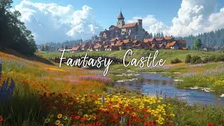 Medieval Music & Serene Village Ambience | Relaxing Medieval Sounds of a Castle Landscape