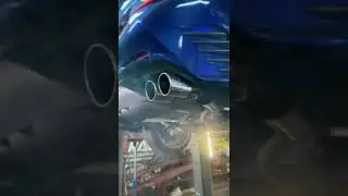 Тюнинг спортивной выхлопной системы на две стороны Lexus RC 200t F Sport #shorts #exhaust #выхлоп