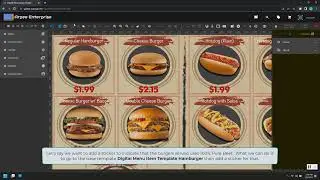 sign digital menu board