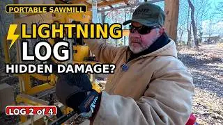 Milling a Lightning‑Struck Tulip Poplar: What the Figure Looks Like Inside