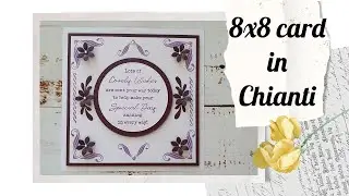 8x8 card in Chianti &bull; Frame Maker Stamps