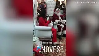 Michelle Obama shows off dance moves on children's hospital visit