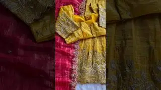 lehenga stitched. gold crush silk with embroidery deer work. price1599/-fs Wat 8977616169 #lehenga