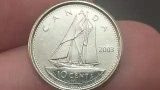 CANADA 2003 10 CENTS Coin VALUE + REVIEW Queen Elizabeth II