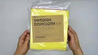 Swedish Dishcloth Cellulose Sponge Cloths Unboxing