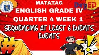 Matatag English 4 Quarter 4 Week1 Sequencing at least 6 events events