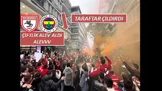 Fener maçı öncesi Büyük kortej Samsun taraftarı çiftlik caddesini yakıyor Samsunspor-Fenerbahçe