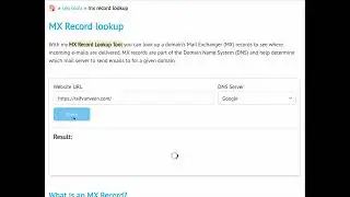MX Record lookup - Free SEO tool