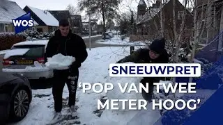 Sneeuwpret in plaats school