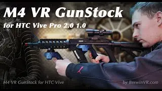 BeswinVR M4 Unboxing and Installation| VR rifle Stock for HTC Vive Controller