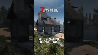 Tiny Base. Full Crafting. Deadly Horde Trap - 7 Days to Die #7dtd #basebuilding #zombiesurvival