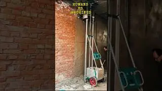 Insane Plastering Speed: Can a Human Compete?