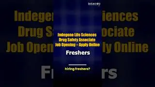 Hot Biotech Job For Freshers at Indegene, TCS Hiring, Reliance Hiring Msc Btech Biotech & More #job