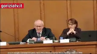 ecco il consiglio comunale di Gorizia  bravo Picco Eleonora Sartori, Emma Devetag e Rosi 2.2.2026