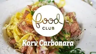 Korv Carbonara | Steg för steg | FoodClub
