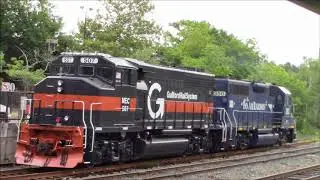 Pan Am 507 in fresh Guilford Rail System paint in Lowell MA August 2nd 2020