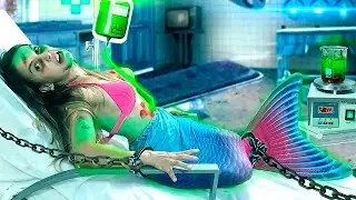 The mermaid turns into a zombie!