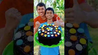 Gems Chocolate Cake Recipe | Bourbon Biscuits Cake Recipe With Village Style | Cooking Shorts.