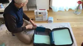 Sewing machine carry on luggage case quilting bernina airplane travel carry-on