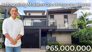 House Tour 386 | Astounding Modern Contemporary House and Lot For Sale in Casa Milan, Quezon City