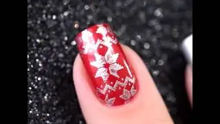 Christmas Nail Art VINYLUX - Tutorial