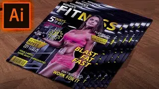 Fitness Magazine Cover Page Design In Illustrator CC | How To Design Magazine Cover In Illustrator