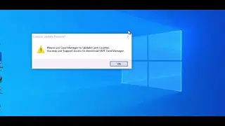 umt mtk 3.7 not open solution please use card manager to update card counter you  use support access