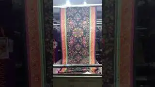Digital sublimation printing on wool shawl #digitalprinting #sublimation #fashion #woolshawl #wool