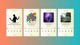 Create Custom Music Player in HTML CSS | Belajar HTML dan CSS Pemula