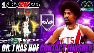NBA 2K20 Online Ranked Gameplay - Dr. J Has HOF Contact Finisher Badge OP - All Time Nets