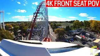 Steel Force- (4K Front Seat POV)- Dorney Park, Allentown, PA