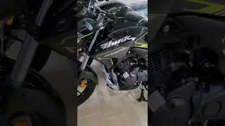 Black colour New hero hunk 150r with number, buy in 24 month installments by depositing 75 thousa...