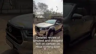 Know my camper on Hilux. Detailed review coming soon #carcamping #roadtrips #travel #hilux