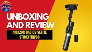 Распаковка и обзор: палка для селфи/штатив Amazon Basics #amazonbasics #selfiestick #tripod #распаковка