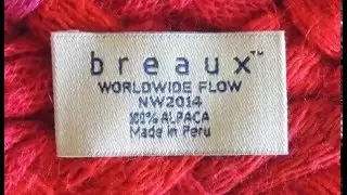 Breaux Company: The Breaux INTERIOR CLOTHING TAG Prototype (NW2014) BxAu