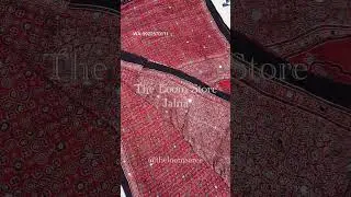 Jalna Mirror Ajrakh Modal Silk Sarees | The Loom Store-Jalna | #ajrakh #ajrakhsarees #mirrosaree