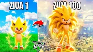 Am trăit 100 de zile ca SUPER SONIC &icirc;n GTA 5! (mod inspirat de filmul Sonic)